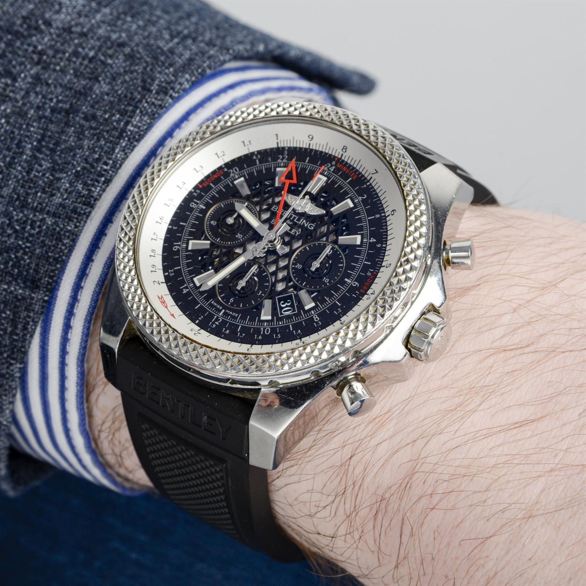 Breitling - a Breitling For Bentley chronograph watch, 49mm. - Bild 6 aus 6