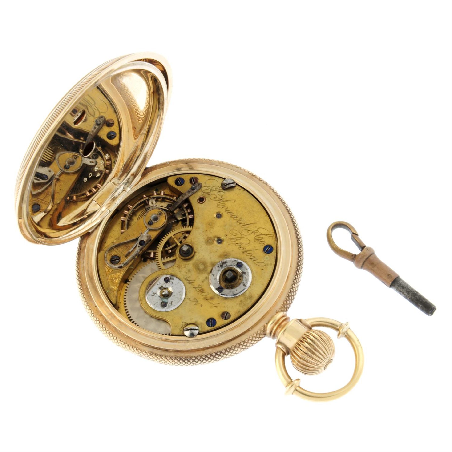 An full hunter pocket watch, 54mm. - Bild 3 aus 4