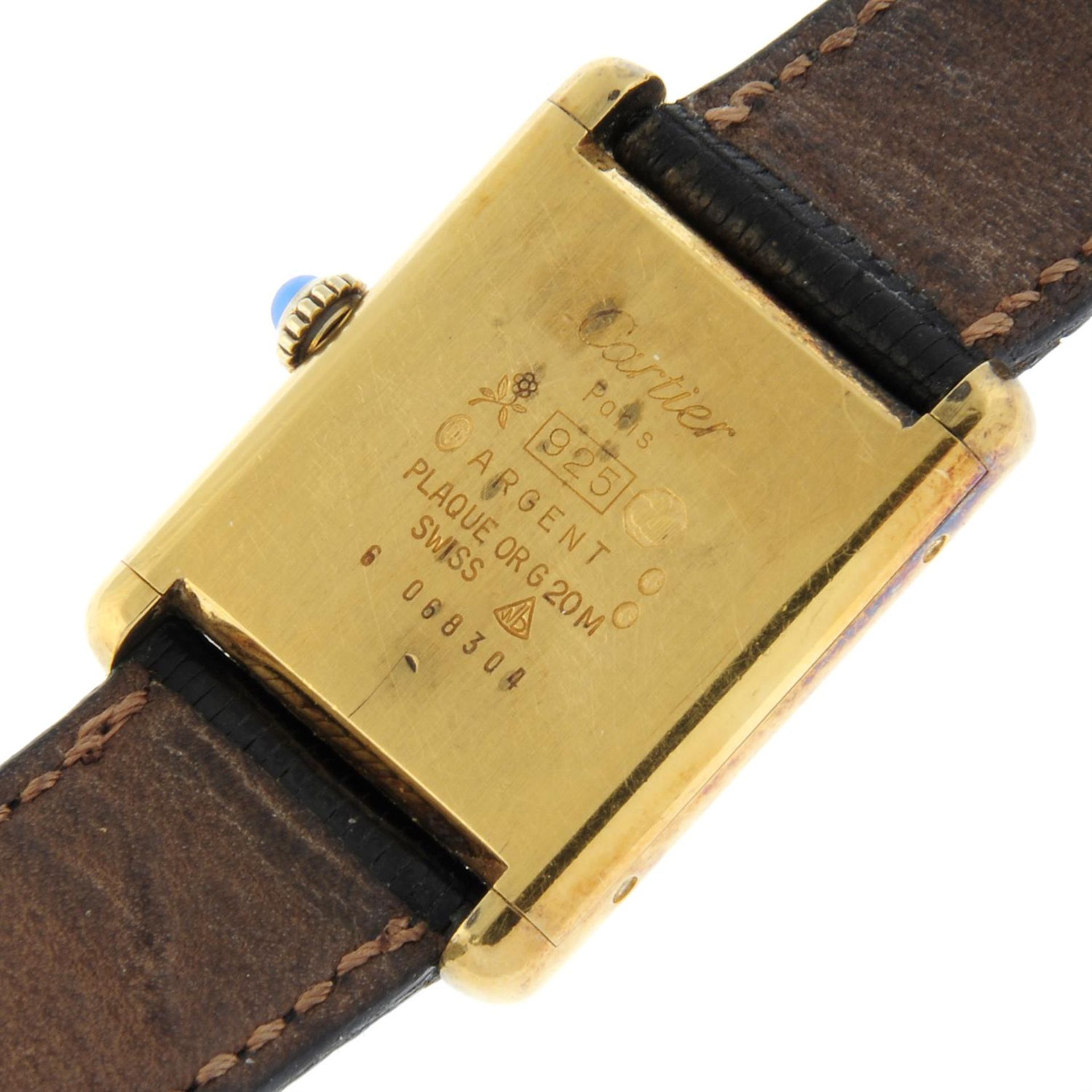 Cartier - a Must de Cartier Tank watch, 23mm. - Image 4 of 5