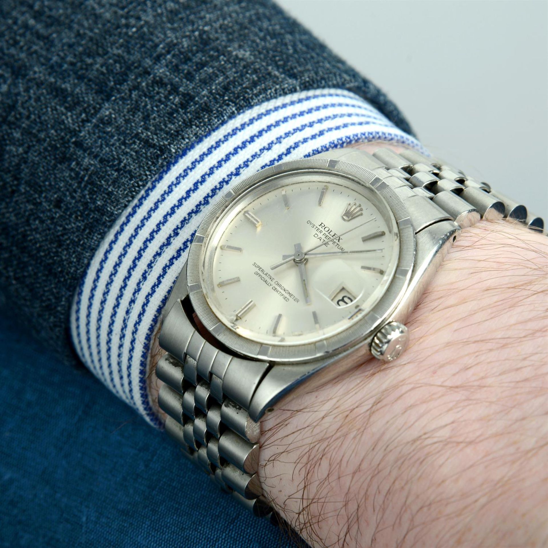 Rolex - an Oyster Perpetual Date watch, 34mm. - Image 6 of 6