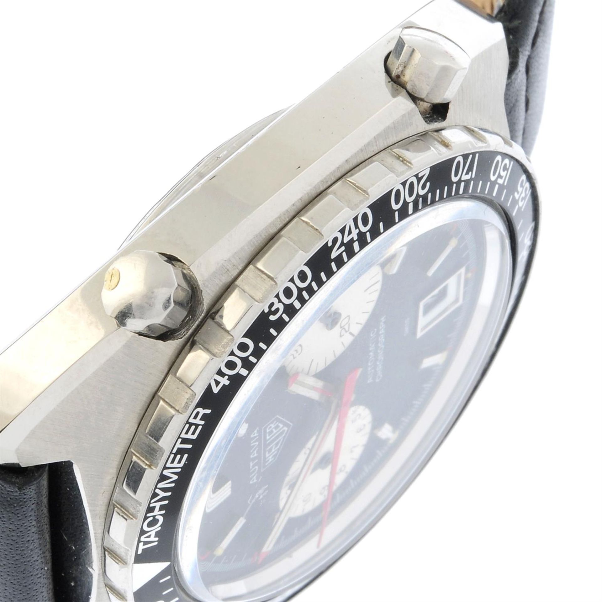 Heuer - an Autavia chronograph watch, 42mm. - Bild 4 aus 6