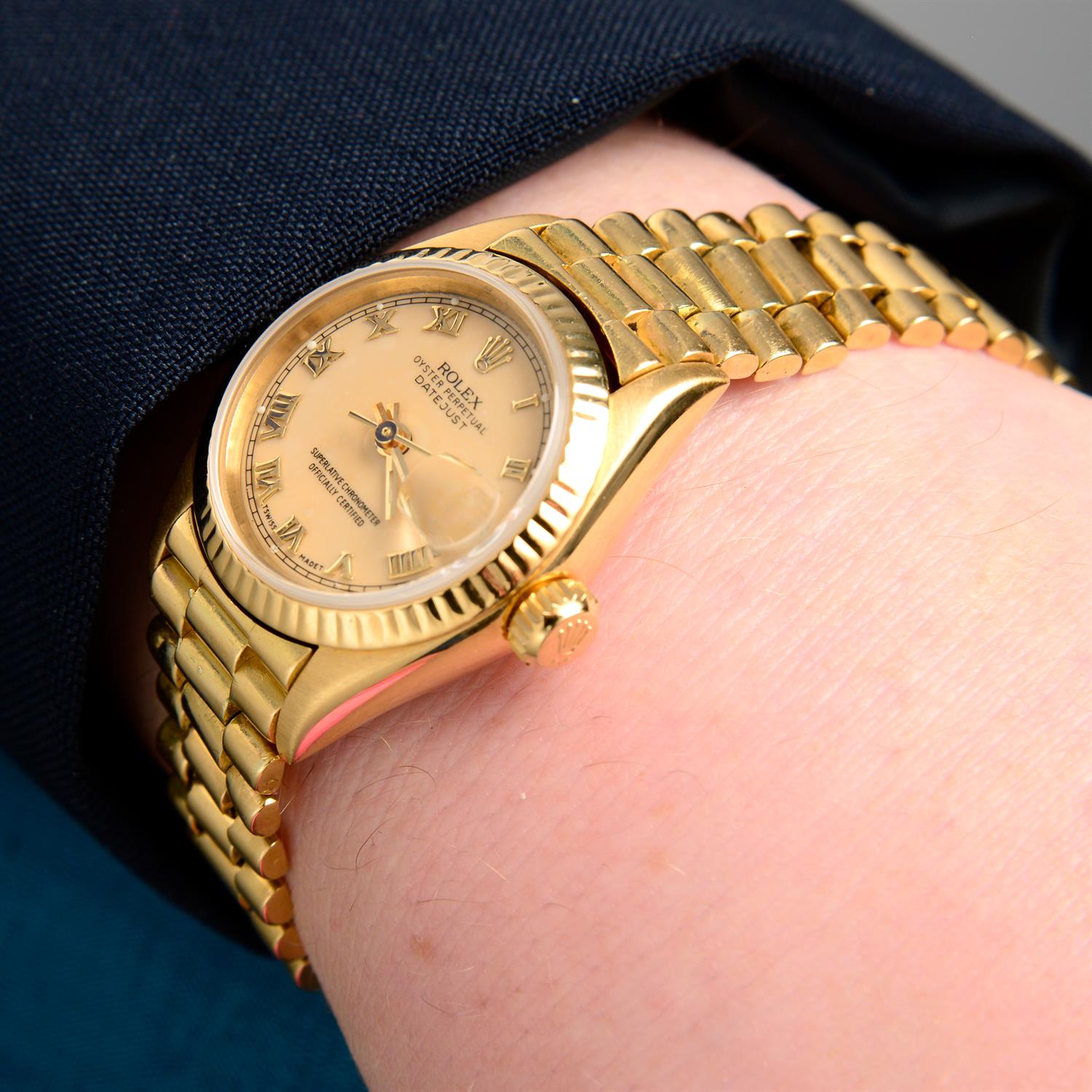 Rolex - an Oyster Perpetual Datejust watch, 26mm. - Bild 7 aus 7