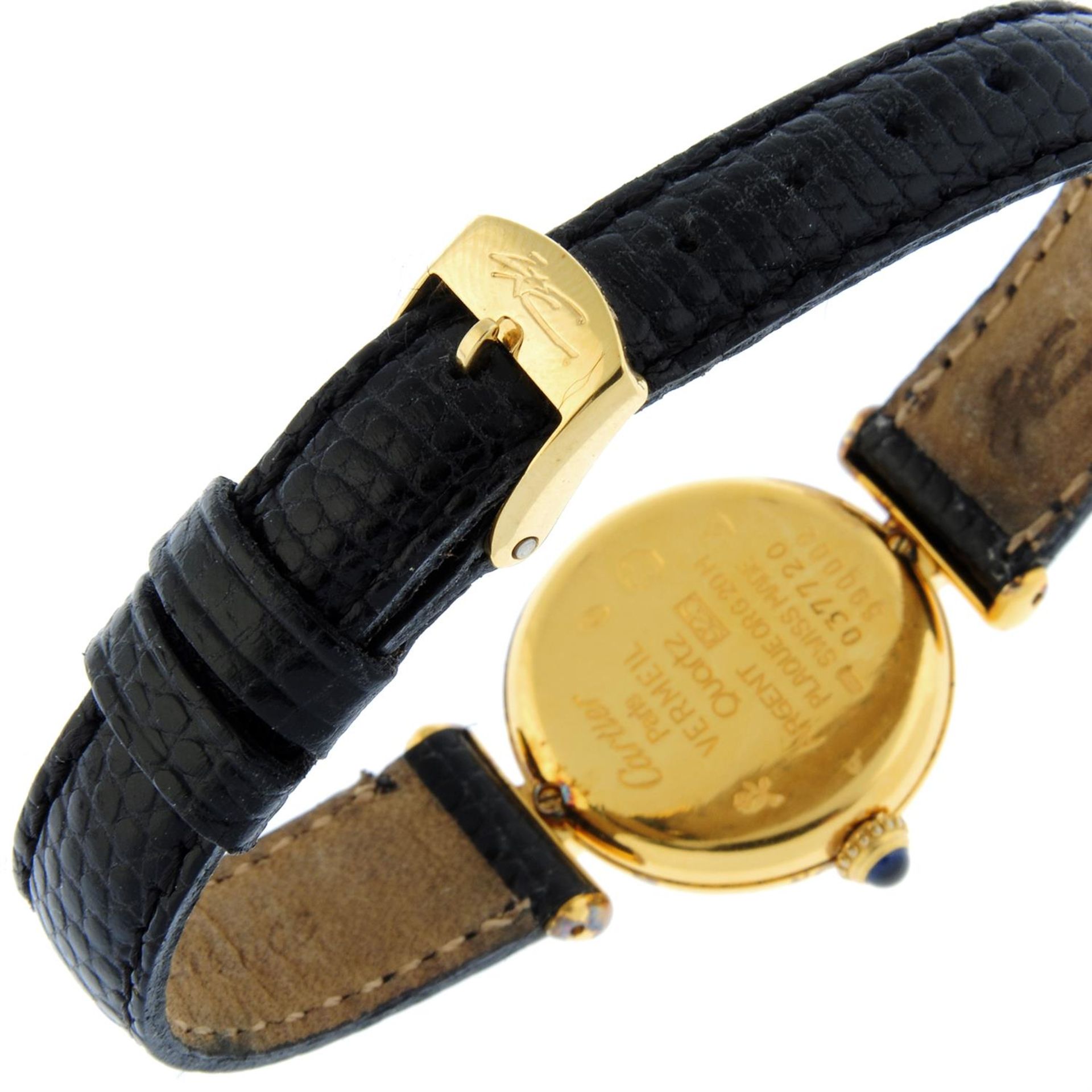 Cartier - a Colisée Vermeil watch, 24mm. - Bild 2 aus 6