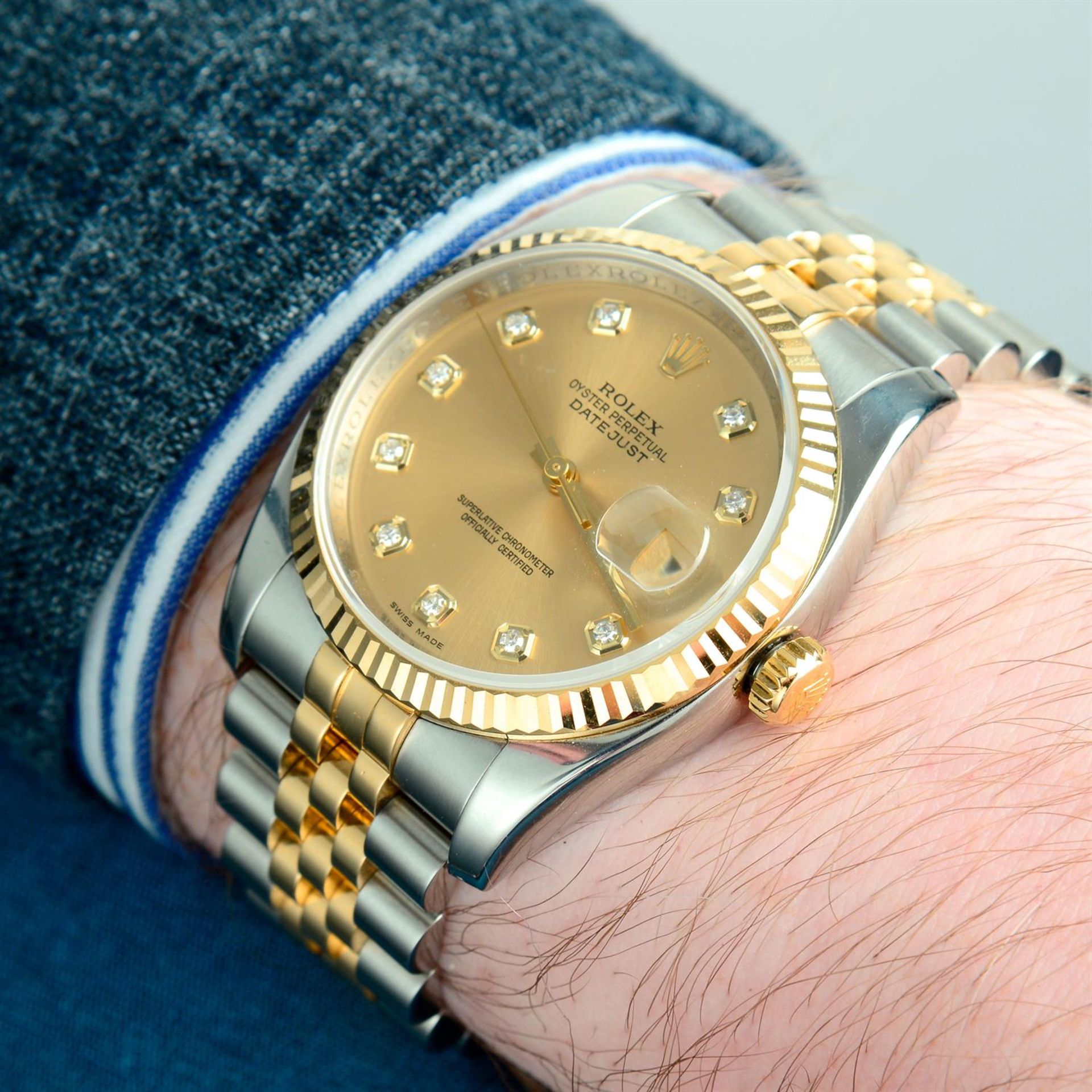 Rolex - an Oyster Perpetual Datejust watch, 36mm. - Image 7 of 7