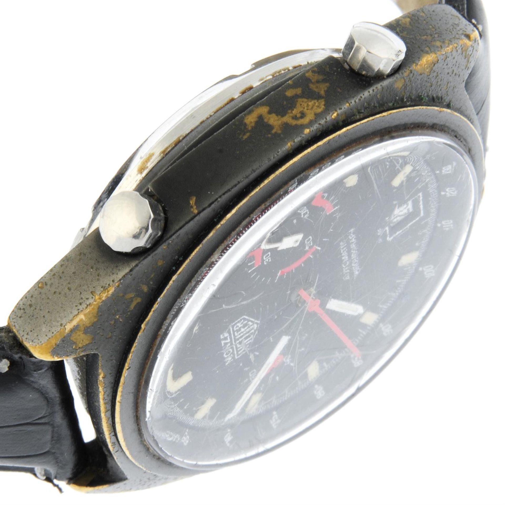 Heuer - a Monza chronograph watch, 38.5mm. - Bild 4 aus 6