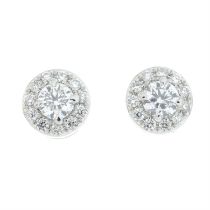 18ct gold diamond earrings