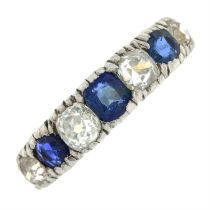 Sapphire & diamond ring