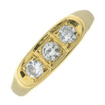 Early 20th century 18ct gold diamond ring