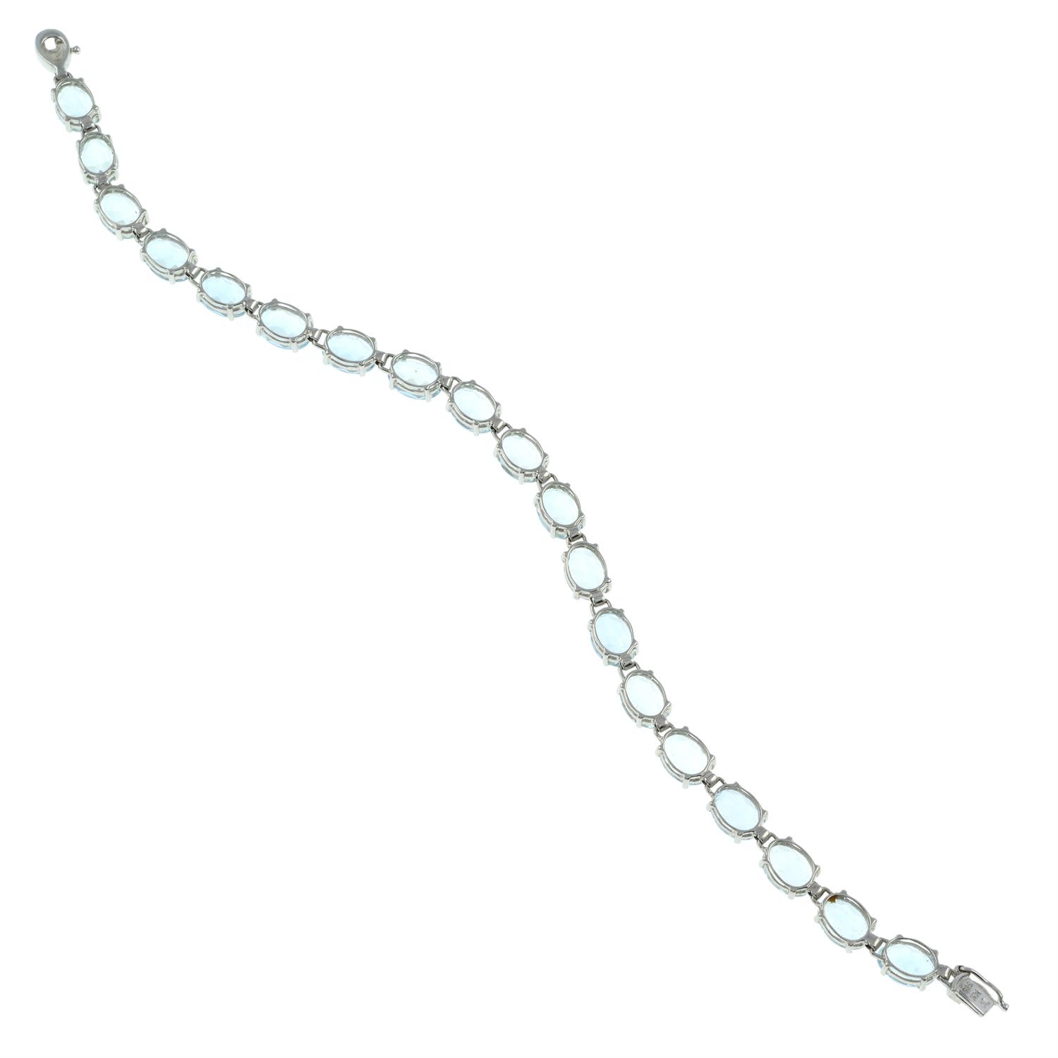 Aquamarine bracelet - Image 2 of 2