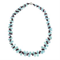 Apatite & garnet necklace