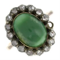 Georgian turquoise & diamond ring, AF