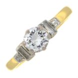 18ct gold vari-cut diamond ring