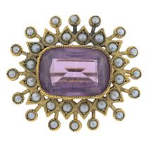 Early 20th century paste brooch