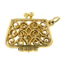 9ct gold handbag pendant/charm