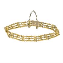 Late Victorian 15ct gold bracelet