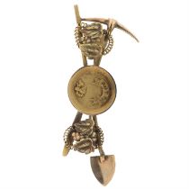 Late 19th gold mining 'Digger' brooch