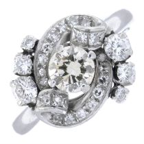 Diamond dress ring