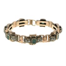 Emerald & diamond bracelet