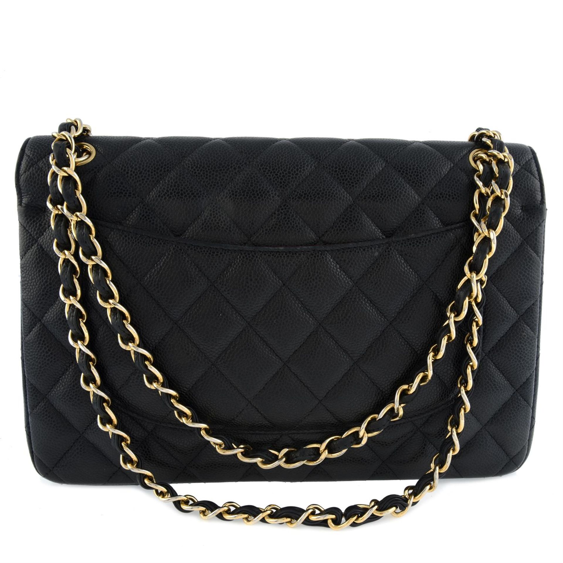 Chanel - Caviar Jumbo Double Flap. - Image 2 of 5