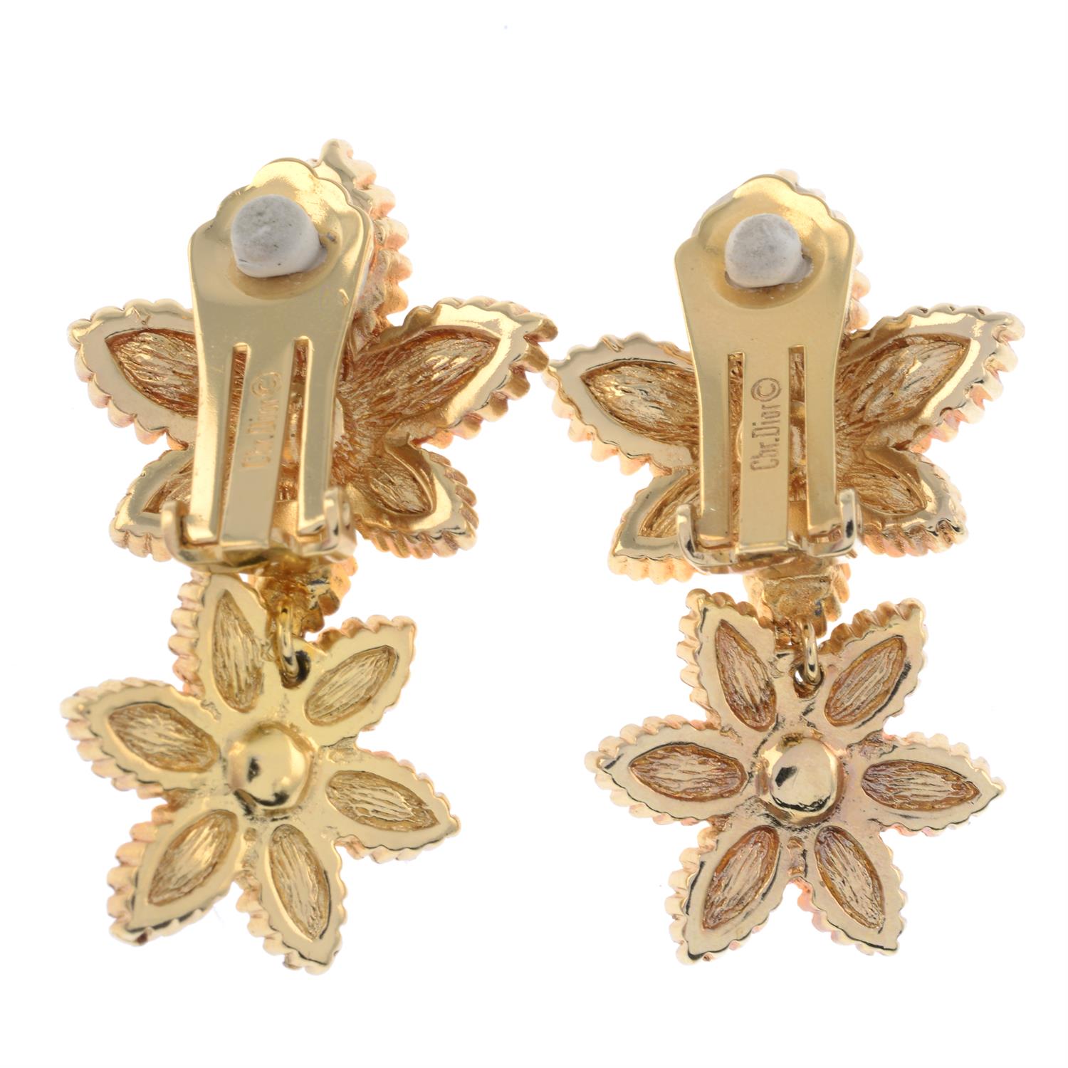 Christian Dior - clip-on earrings. - Image 2 of 3