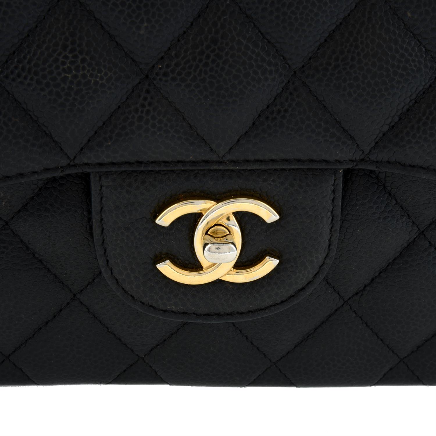 Chanel - Caviar Jumbo Double Flap. - Image 4 of 5