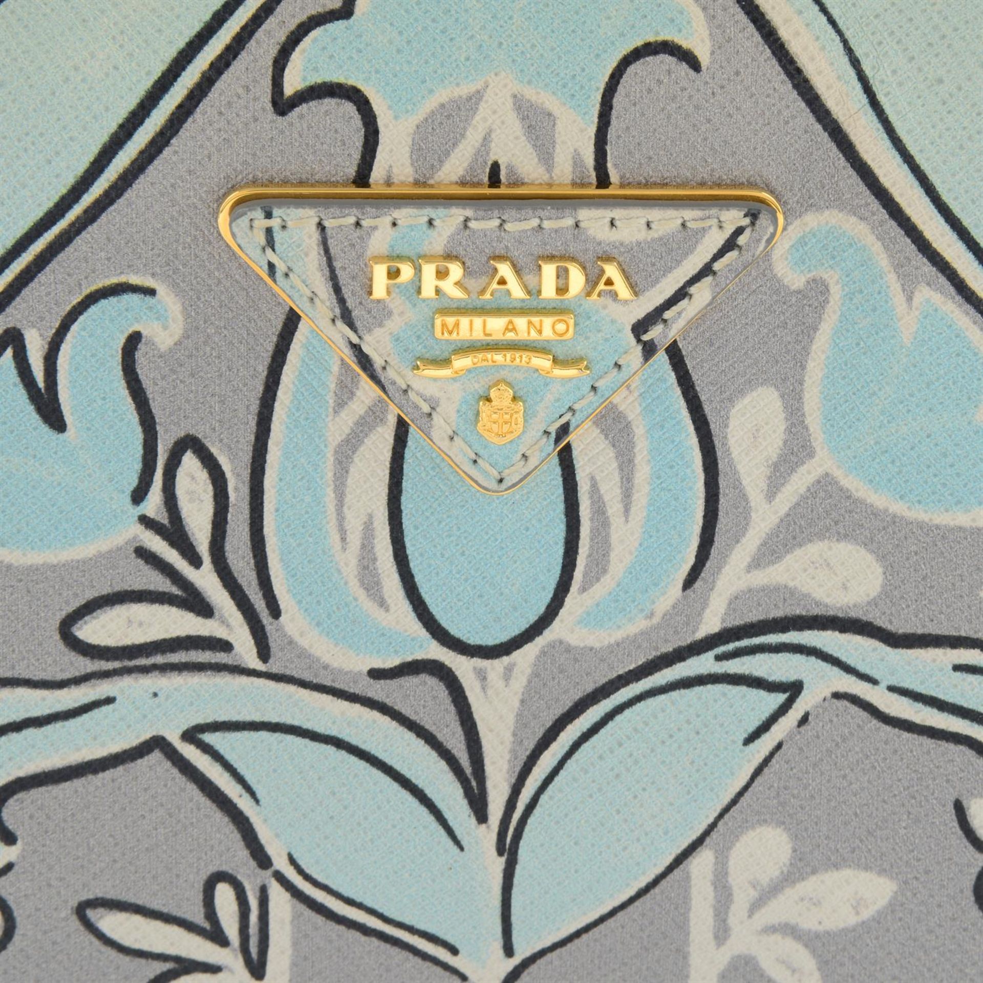 Prada - Saffiano floral print bag. - Image 4 of 5
