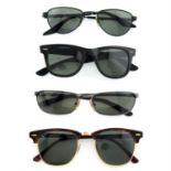 Ray-Ban - four pairs of sunglasses.