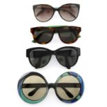 Collection of mixed designers - four pairs of sunglasses.