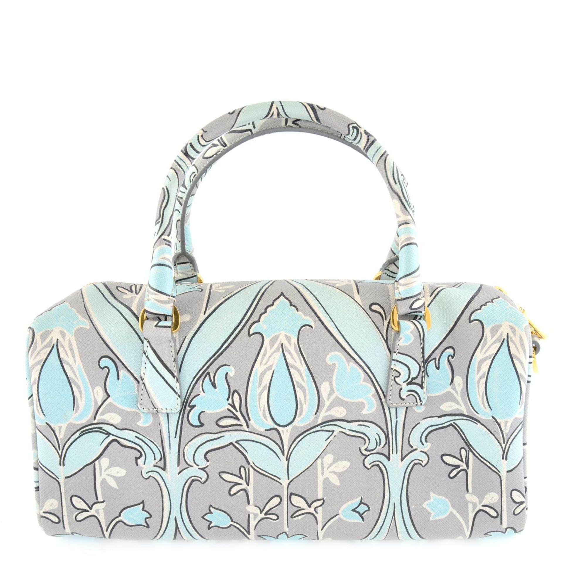Prada - Saffiano floral print bag. - Image 2 of 5