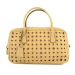 Prada - perforated handbag.