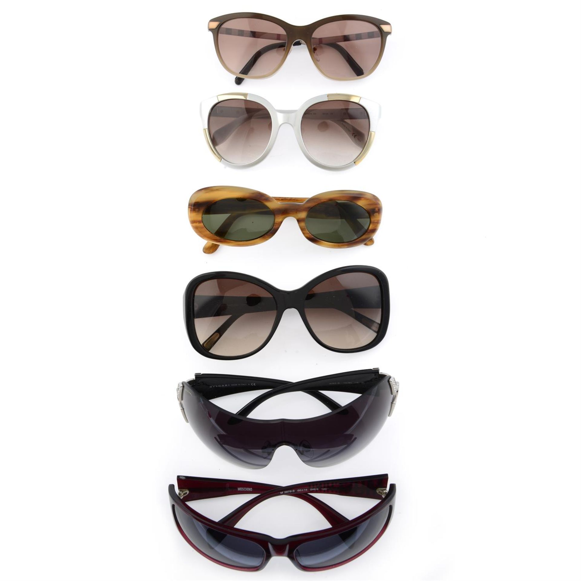 Collection of mixed designers - six pairs of sunglasses.