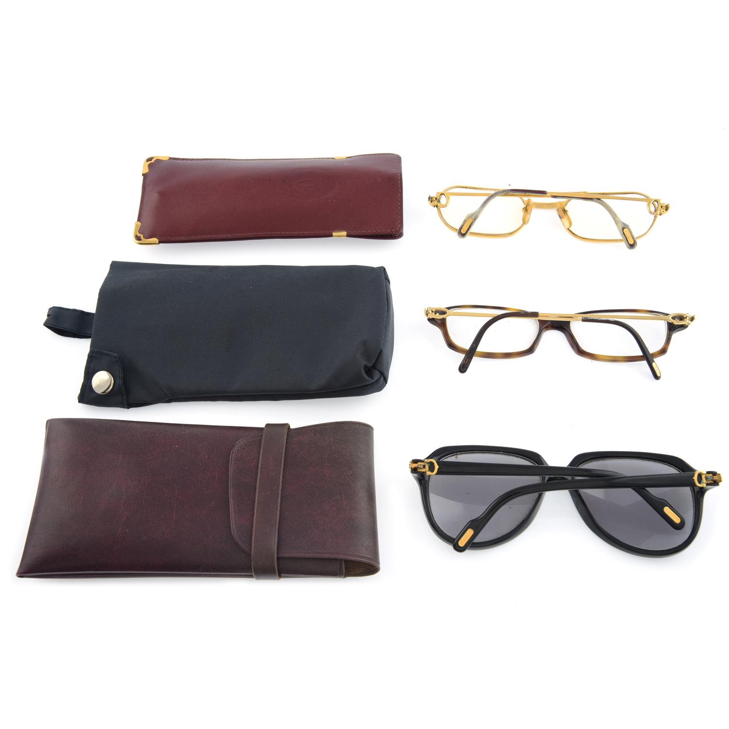 Cartier - pair of prescription sunglasses and two pairs of prescription glasses. - Image 2 of 2