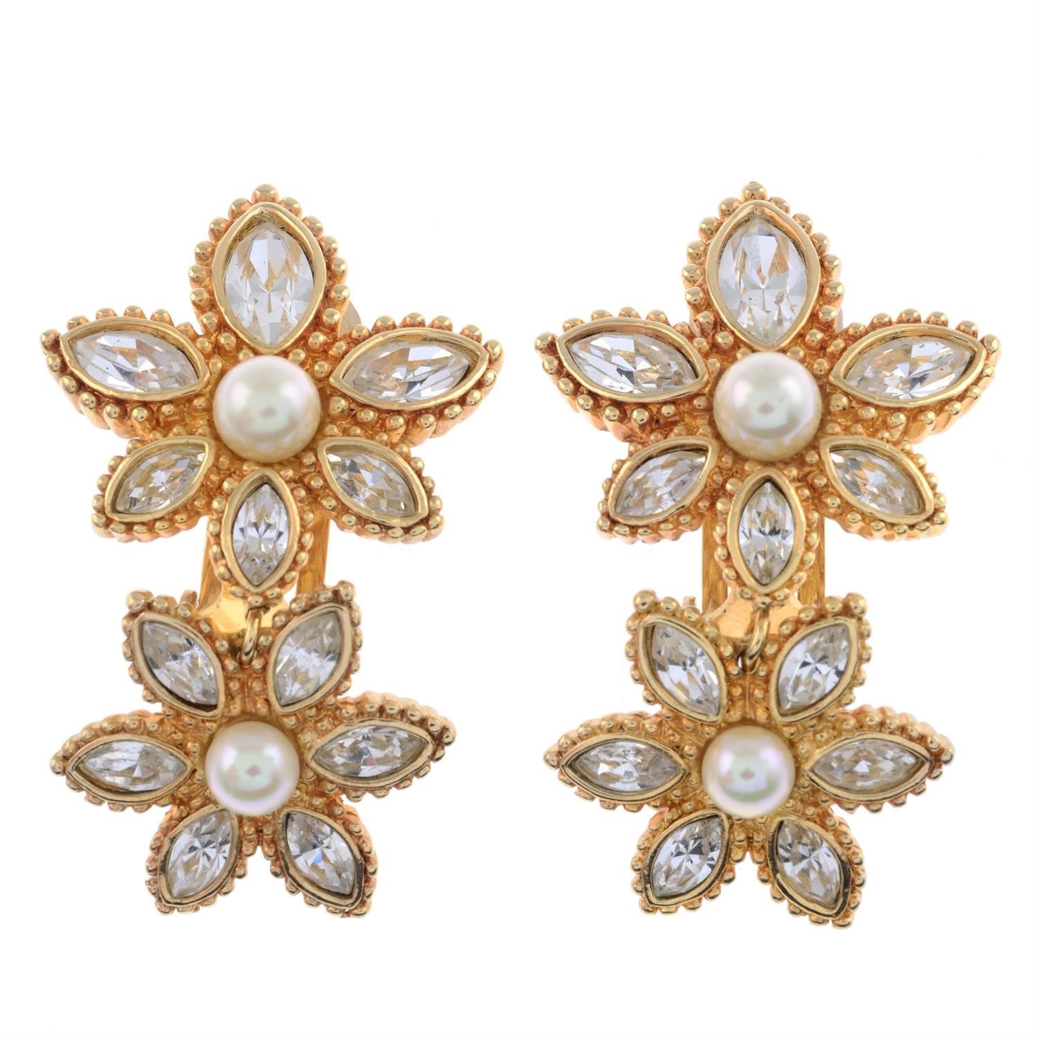 Christian Dior - clip-on earrings.