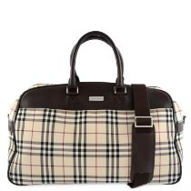 Burberry - Vintage-check weekend bag.