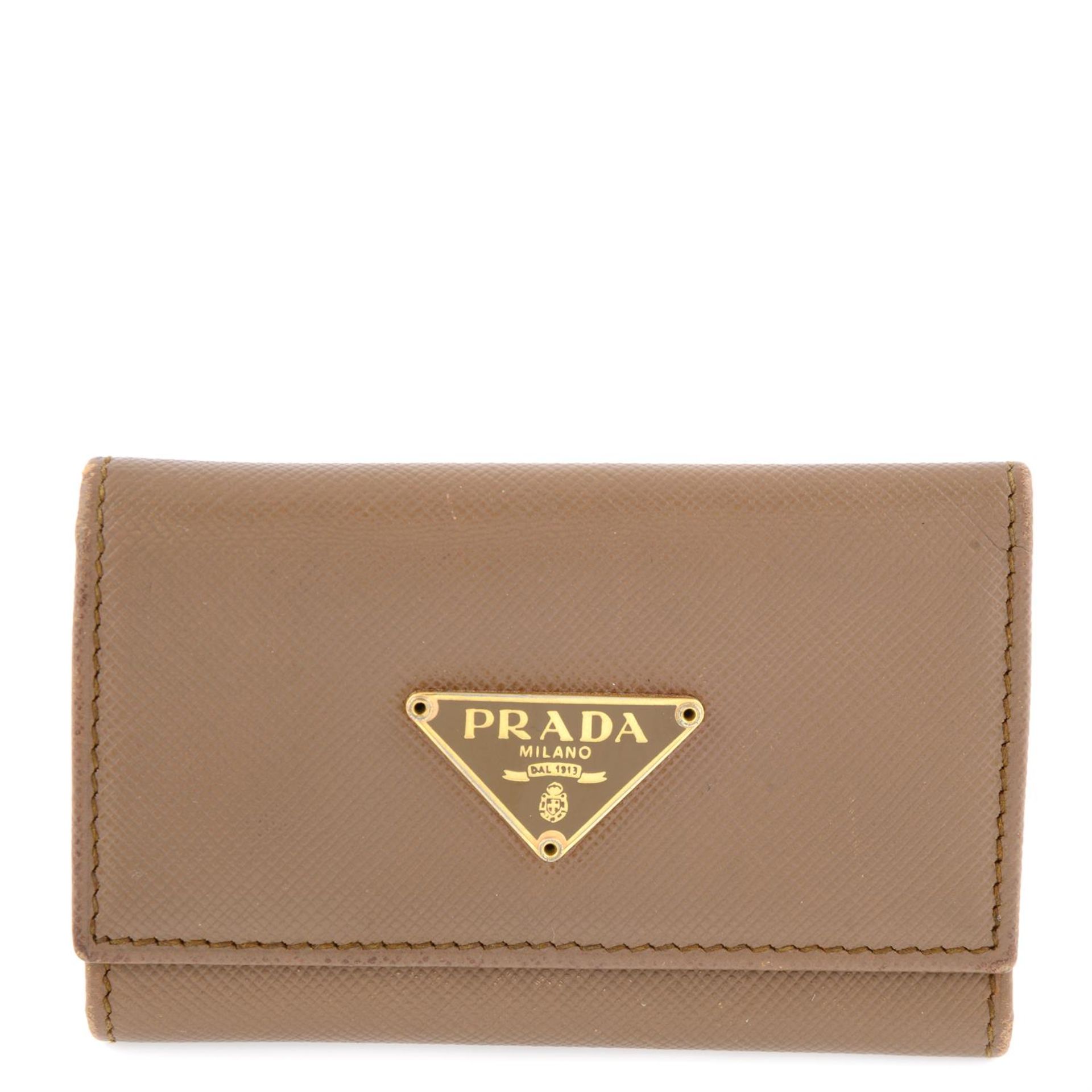 Prada - Saffiano key case.