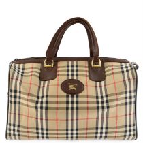 Burberry's - House-check Boston bag.