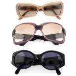 Collection of mixed designers - three pairs of sunglasses.