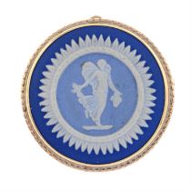 Porcelain cameo brooch/pendant, by Wedgwood