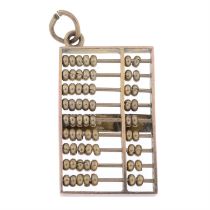 9ct gold abacus charm