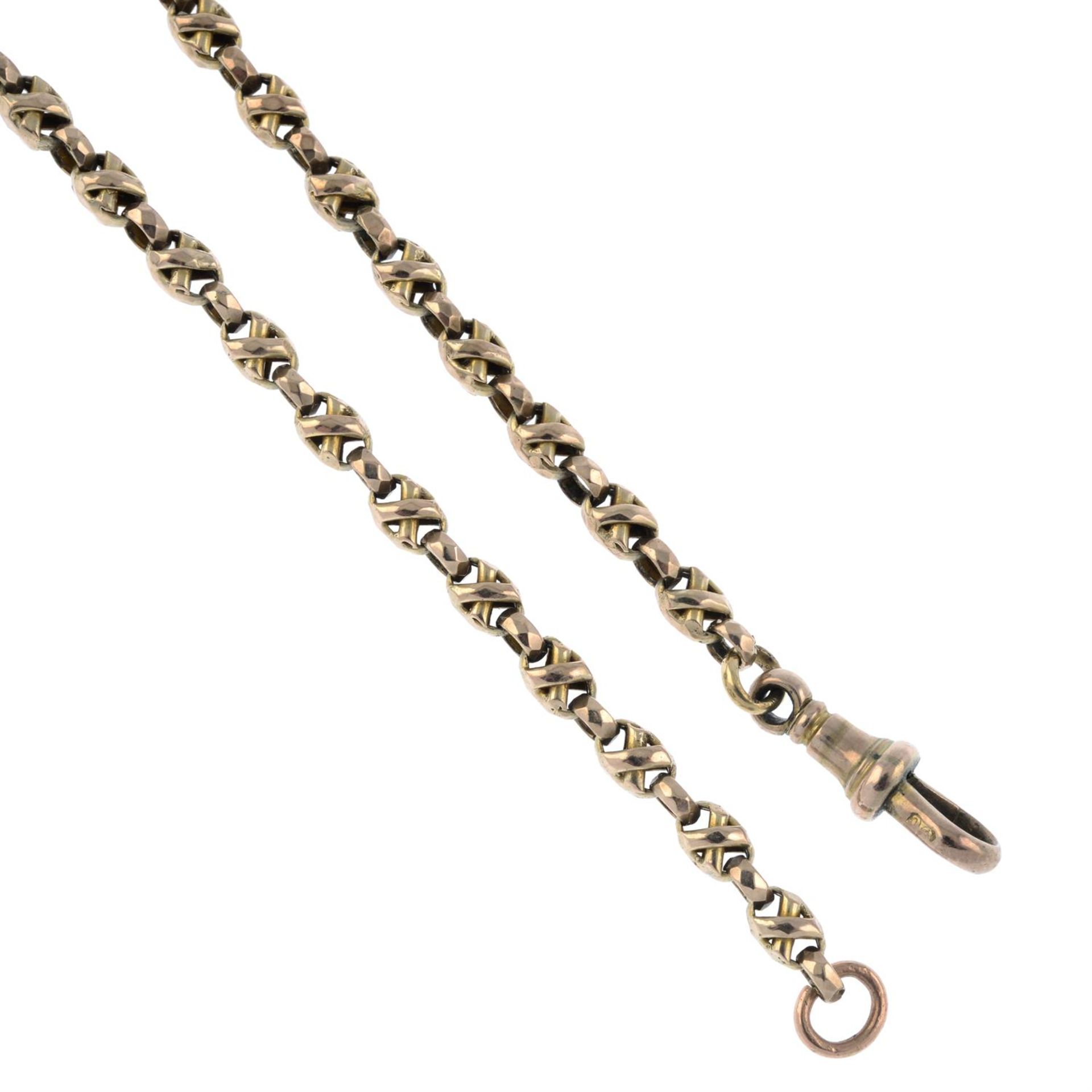 Victorian 9ct gold necklace - Image 2 of 2