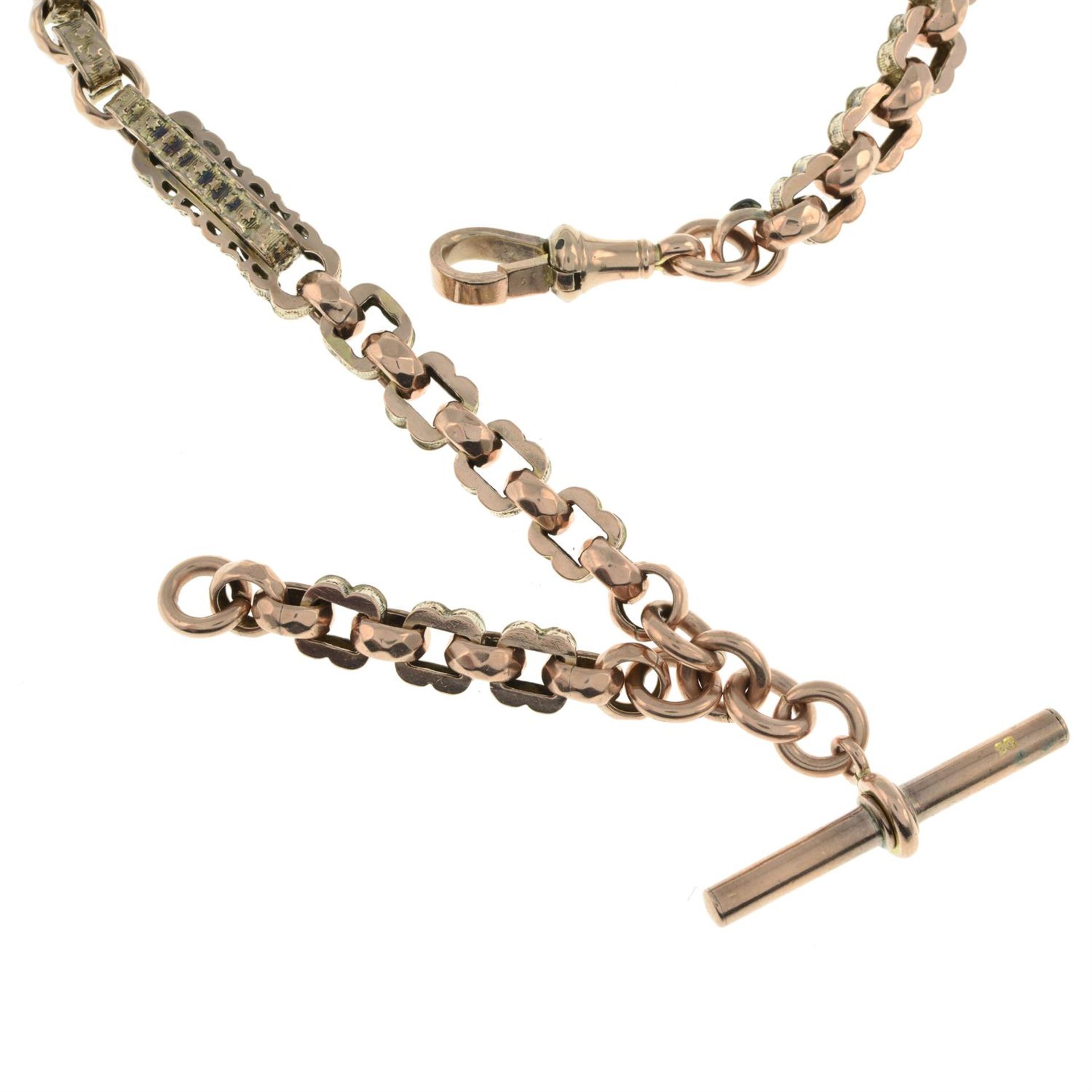 Fancy-link Albert chain - Image 2 of 2