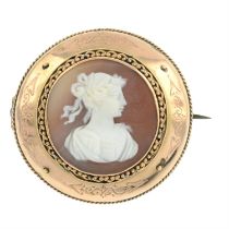 Victorian cameo brooch