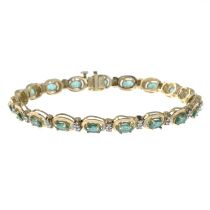 Emerald & diamond bracelet