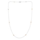 18ct gold diamond highlight necklace
