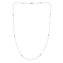18ct gold diamond highlight necklace