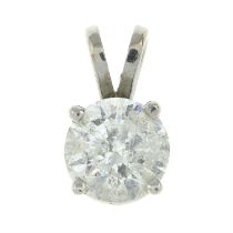 18ct gold diamond pendant