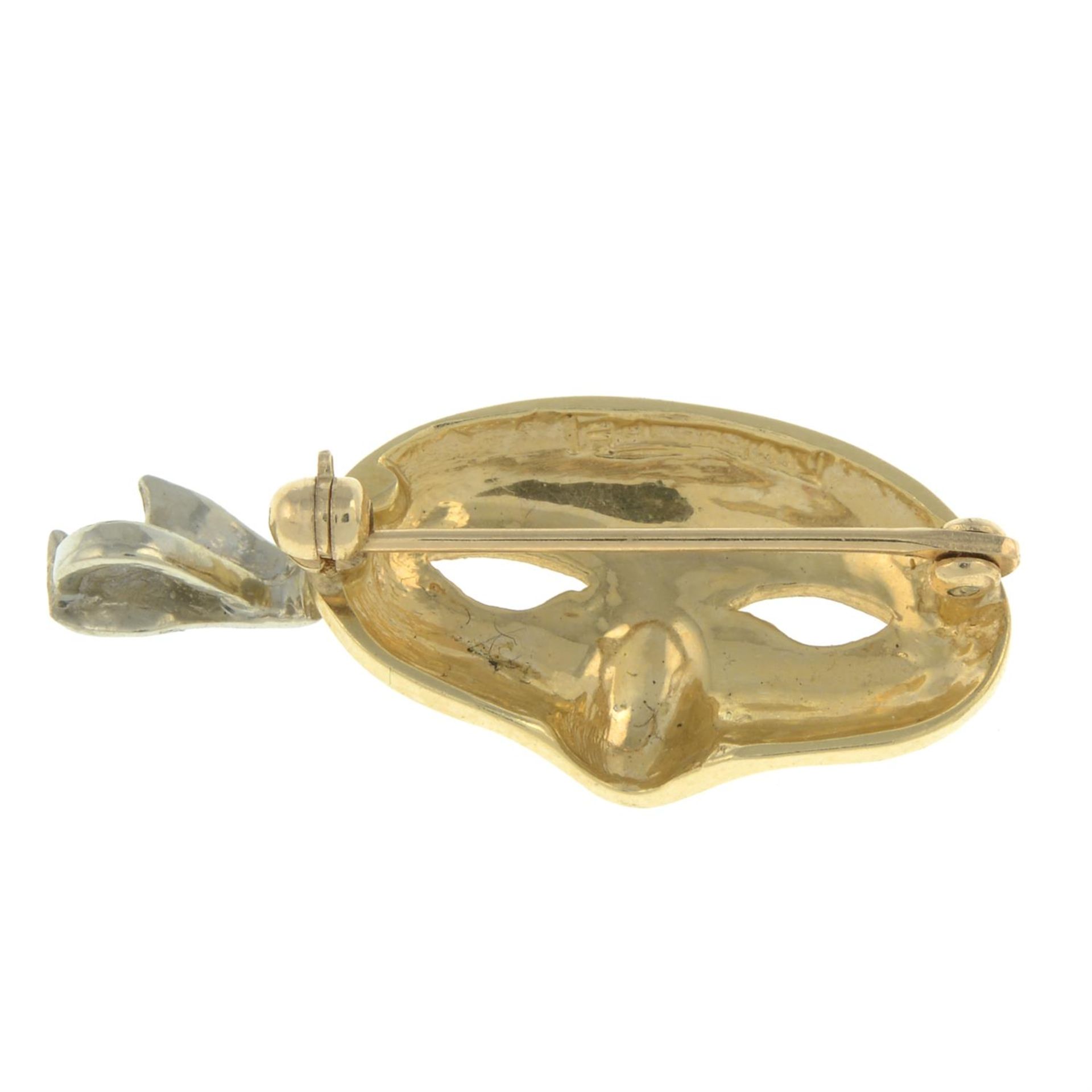 Mask brooch/pendant - Image 2 of 2