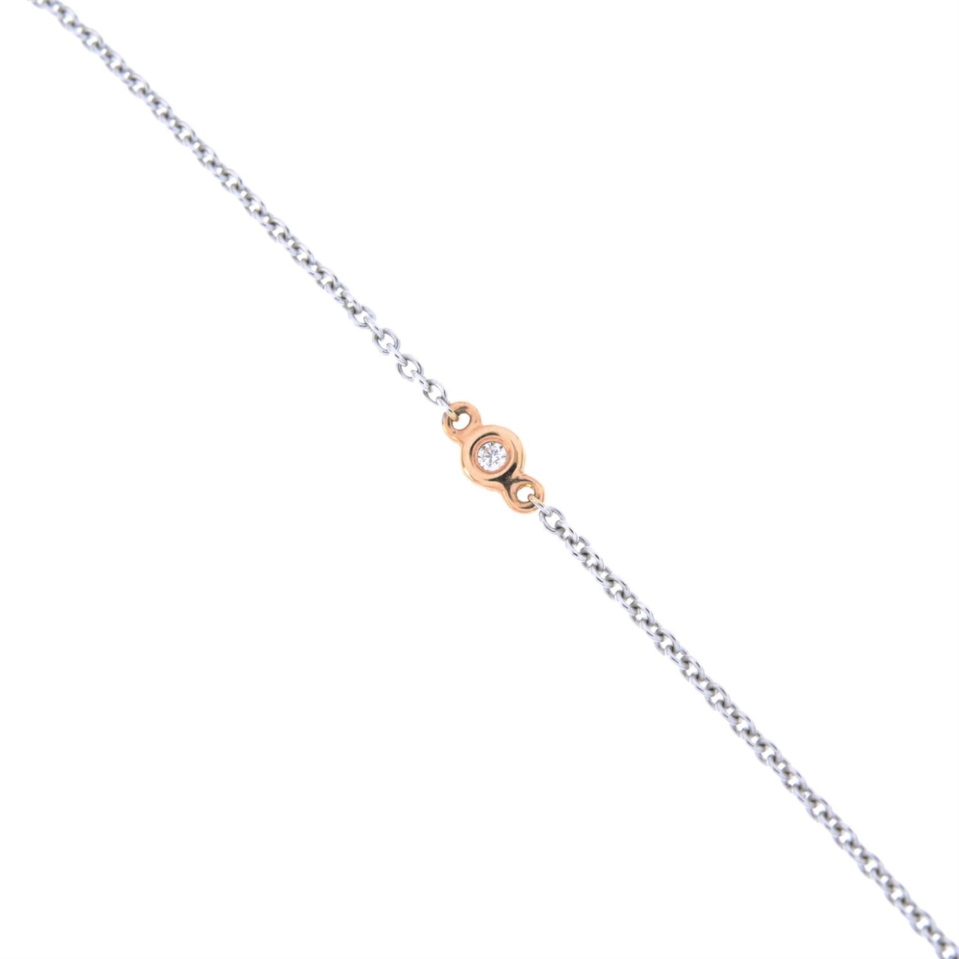 18ct gold diamond highlight necklace - Image 2 of 2