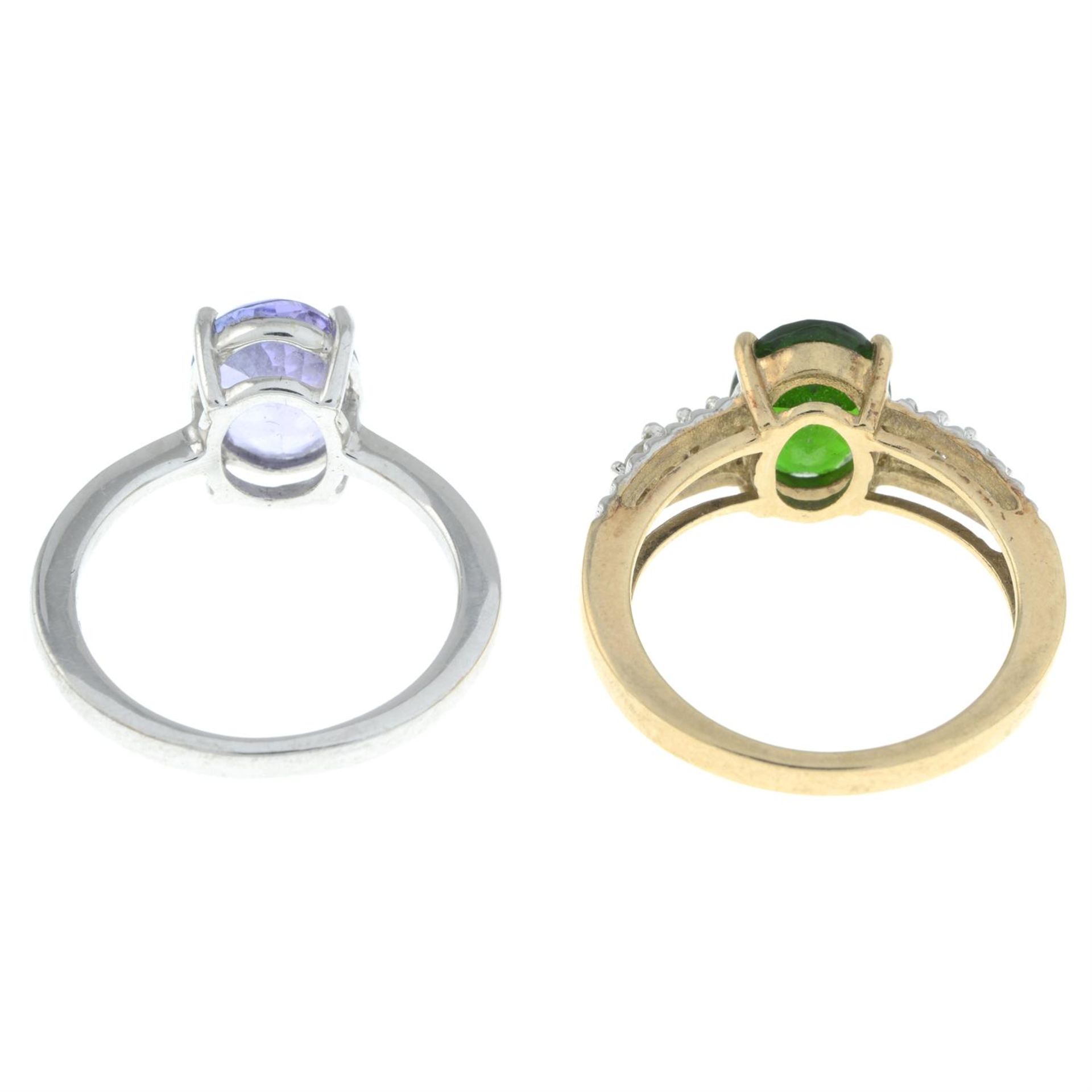 Two 9ct gold gem rings - Image 2 of 2