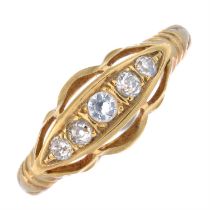 Early 20th century 18ct gold diamond ring